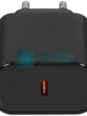 Сетевое зарядное устройство 1 Type-C Borofone BA71A Power, пластик, PD20Вт, QC3.0, черный (1/75/300)