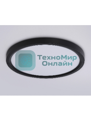 Светильник светодиодный ультратонкий Ambrella light FZ1904 BK черный IP54 20W 3000K-6500K CCT-переключатель D300*25 (Без ПДУ)