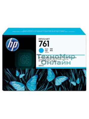 Картридж струйный HP №761 CM994A голубой для HP DJ T7100 (400мл)