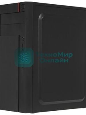Компьютерный корпус Miditower ExeGate AA-440U (ATX, без БП, 2*USB+1*USB 3.0, аудио, черный)