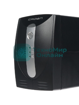 Источник бесперебойного питания Crown CMU-650X/650 ВА/360 Вт/CEE 7 (евророзетка), IEC 320 C13 (компьютерный)