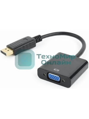 Переходник DisplayPort - VGA Cablexpert A-DPM-VGAF-02, 20M/15F, кабель 15 см, пакет