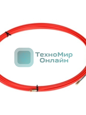 Протяжка кабельная Rexant (мини УЗК в бухте), стеклопруток, d=3,5 мм 10 м, красная