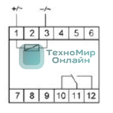 Реле промежуточное PK-1P/Un (монтаж на DIN-рейке 35мм 24В AC/DC 16А 1P IP20) F&F EA06.001.003