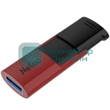 Флешка USB Netac U182 (NT03U182N-032G-30RE), 32Gb, USB 3.0, R/W 70/30, черный/красный