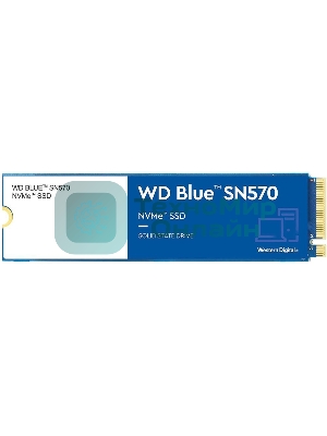 Накопитель SSD Western Digital WD Blue SN570 WDS100T3B0C 1ТБ M2.2280 NVMe PCIe Gen3 8Gb/s