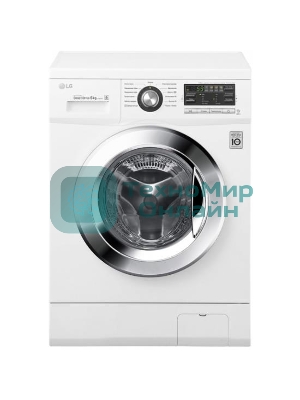 Стиральная машина LG F1096ND3 белая, загрузка фронтальная 6кг, 1000 об/мин., класс: A