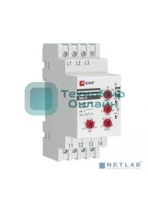 Реле контроля фаз РКФ-8 многофукц. EKF rkf-8