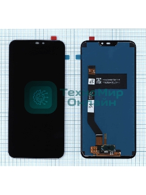 Дисплей для Honor 8C, Asus Zenfone Max (M2) ZB633KL в сборе с тачскрином, черный