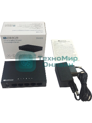 Коммутатор неуправляемый ORIGO OS2205/A2A 5x1000Base-T, корпус металл