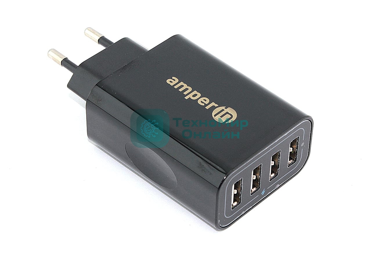 Блок питания (сетевой адаптер) Amperin 4-port USB*5V 2.4A (YDS-TC028-4-0-0)