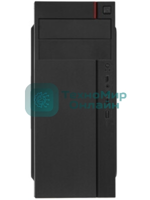Компьютерный корпус Miditower ExeGate AA-440U (ATX, без БП, 2*USB+1*USB 3.0, аудио, черный)