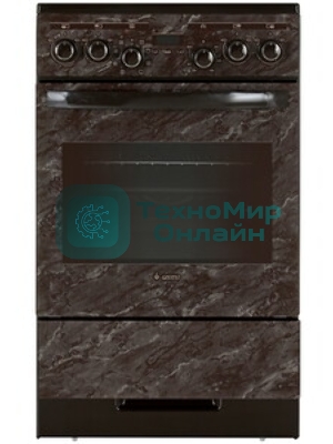 Плита электрическая Gefest ЭП Н Д 5560-03 0054 коричневый, конфорок 4 шт, духовка 55 л, 50 см x 85 см x 58.5 см