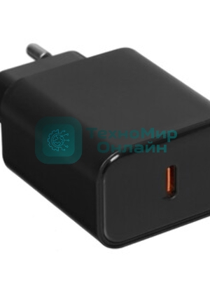 Сетевое зарядное устройство 1 Type-C Borofone BA71A Power, пластик, PD20Вт, QC3.0, черный (1/75/300)