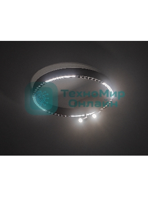 Потолочный светодиодный светильник Ambrella light FL5806/1+2 BK черный 25W 3000K/4200K/6400K D400*95 (без ПДУ)