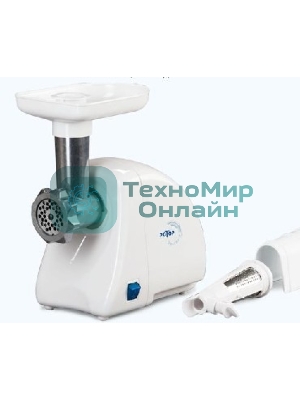 Мясорубка электрическая Ротор Экстра-Р ЭМШ 35/250-2 белый, 1500 Вт, 0.6 кг/мин, реверс, насадки - 2