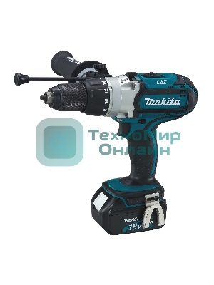 Дрель Makita DHP451RFE Дрель ак(уд), 18В,2х3Ач Li-ion,БЗП-13мм,0-300\0-600\0-1700об\м,80\40Нм,2.2кг,чем,подсветка