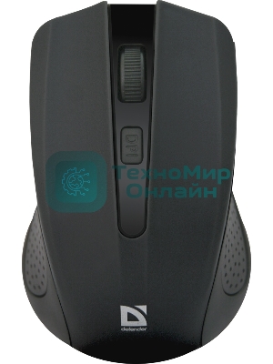 Мышь беспроводная Defender Accura MM-935 черный, 1600 dpi, радиоканал, USB, кнопки - 4