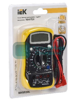 Мультиметр цифровой Master MAS830L IEK TMD-3L-830