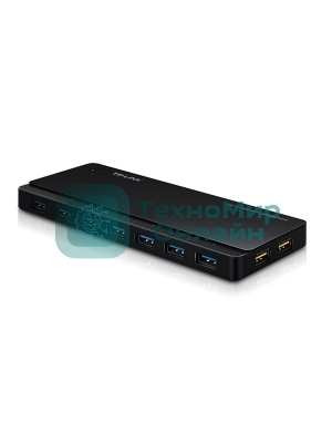 Сетевое оборудование TP-Link UH720 7 ports USB 3.0 Hub with 2 power charge ports (2.4A Max), Desktop, a 12V/4A Power Adapter included