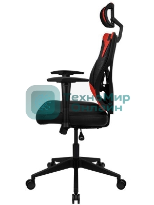 Кресло Aerocool GUARDIAN Champion красный, сетка, 150 кг, подголовник, регулируемые подлокотники, механизм качания, поясничная подушка