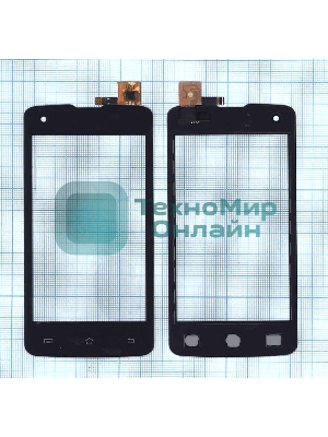 Сенсорное стекло (тачскрин) для DNS S4006, черное