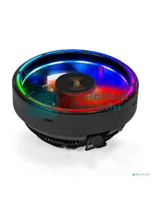 Кулер для процессора ExeGate Dark Magic EE126A-RGb черный, 120 мм, алюминий, 1800 об/мин, 18 дБ, 3 pin, 100 Вт, 95 мм