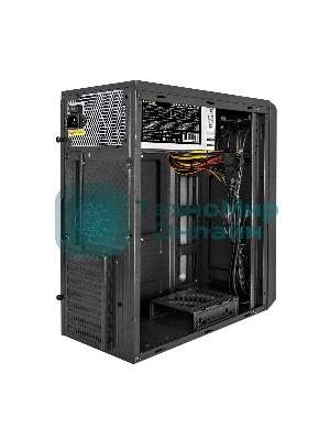 Компьютерный корпус Miditower ExeGate XP-332UC-UNS450 (ATX, БП UNS450 с вент. 12см, 2хUSB 3.0/1хTypeC, аудио, черный)