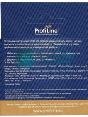 Картридж струйный ProfiLine PL-0733N для принтеров Epson StylusCX3900/CX3905/CX4900/CX4905/CX5500/CX5501/CX5505/CX5510/CX5600/CX5900/CX6900F/CX7300/CX7310/CX8300/CX9300F/C79/C90/C92/C110/TX200/TX209/TX210/TX219/TX300F/TX400/TX410/TX419/TX550W/TX600FW Magenta водн