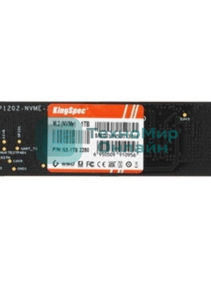Накопитель SSD M.2 KingSpec NX-1Tb, PCIe 3.0 x4, NVMe, R/W 3400/3100