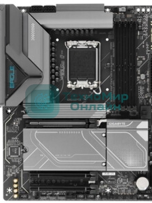 Материнская плата Gigabyte Z890 EAGLE WIFI7, LGA 1851, Intel Z890, 4xDDR5, 4xSATA, 4xM.2, 1xPCIe 5.0 x16, 2xPCIe 4.0 x4, 1xDP, 1xUSB-C, 1x 2.5Gb LAN, 4xUSB-A 3.2 Gen 1, 2xUSB-A 3.2 Gen 2, 3x3.5 мм, 7.1, 1xUSB4, ATX