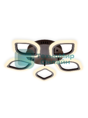 Потолочный светодиодный светильник FA443/5 CF кофе 60W 540*520*80 (ПДУ РАДИО 2.4G)