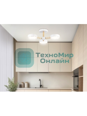 Светильник Ambrella light FL4821/3 WH белый 3000K-6400K 40W D580*160 (ПДУ ИК)