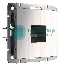Розетка Ethernet RJ-45 (глянцевый никель)