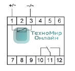 Реле промежуточное PK-1P/Un (монтаж на DIN-рейке 35мм 220В 50Гц 16А перекл.) F&F EA06.001.004