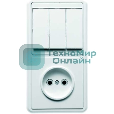 Блок Кунцево-Электро БКВР-039 Бэлла (3-кл. выкл. + розетка)