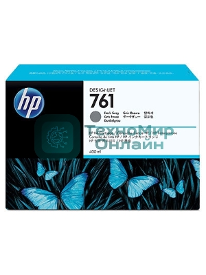 Картридж струйный HP №761 CM996A темно-серый для HP DJ T7100 (400мл)