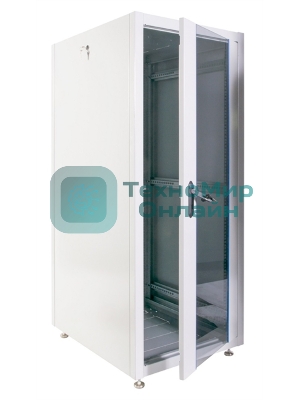 Шкаф телекоммуникационный напольный ЭКОНОМ 30U (600 × 800) дверь стекло, дверь металл