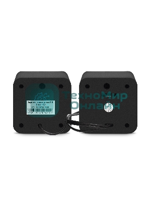 Акустическая система 2.0 ExeGate EX287050RUS Disco 160 (питание USB, 2х3Вт (6Вт RMS), 100-20000Гц, черный)