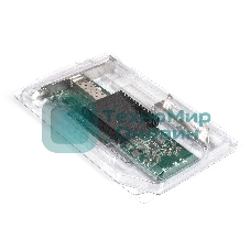 Сетевой адаптер ExeGate EXE-X520-DA1 (PCI-E x8 v3.0, порты 1xSFP+ 10Gb/s (10/5/2.5/1Gb/s, 100Mb/s), Server NIC Intel Chipset JL82599EN)