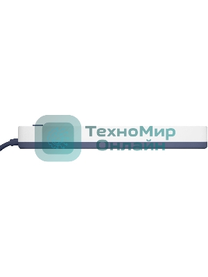 Сетевой фильтр Powercom SP-06W 5,0 м 5.0м, 6 розеток, белый/серый, коробка