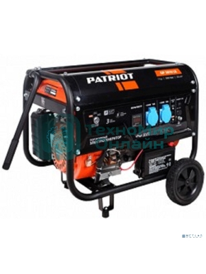 Электрогенератор бензиновый Patriot GP 3810LE, 3 кВт, 67 дБ, 46 кг