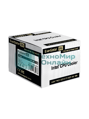 Кулер для процессора ExeGate ETA-20.V1700 серебристый, 90 мм, алюминий, 2200 об/мин, 22 дБ, 3 pin, 90 Вт, 60 мм
