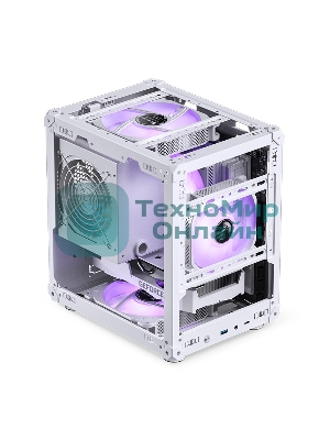 Компьютерный корпус без блока питания Case JONSBO C6, Mini-Tower, no fan, 1xUSB-A 3.2 + 1xUSB-C 3.2, mATX, mITX White