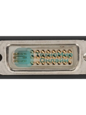 Переходник DVI-VGA Cablexpert A-DVI-VGA-BK, 29M/15F, черный, пакет