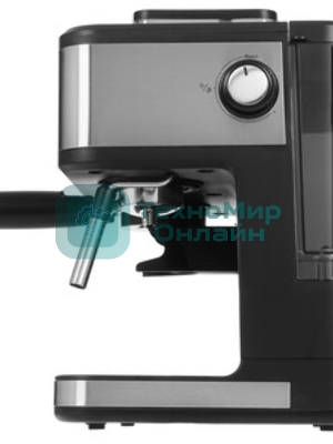 Кофейная станция BQ CM1003 сталь/черный, исп. кофе - зерновой/молотый, 1.5 л, 1150 Вт. 15 бар