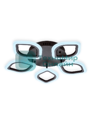 Потолочный светодиодный светильник FA443/5 CF кофе 60W 540*520*80 (ПДУ РАДИО 2.4G)