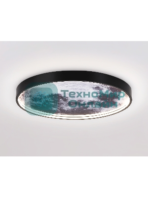 Настенно-потолочный светодиодный светильник Ambrella light FW11112 BK черный 25W LED 3000-6400K D400*38