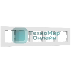 Рамка на 5 постов Slab (белый софт) W0052961