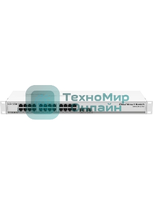 Коммутатор MikroTik CSS326-24G-2S+RM 24х Gigabit RJ45, 2х SFP+